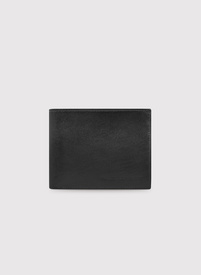 Czarny skórzany portfel męski