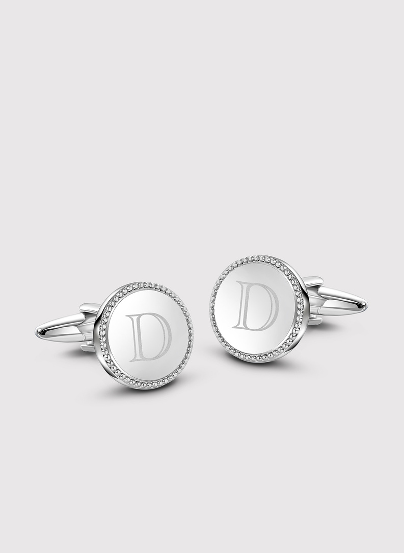 Srebrne spinki do mankietów