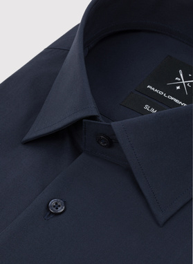 Granatowa koszula męska długi rękaw