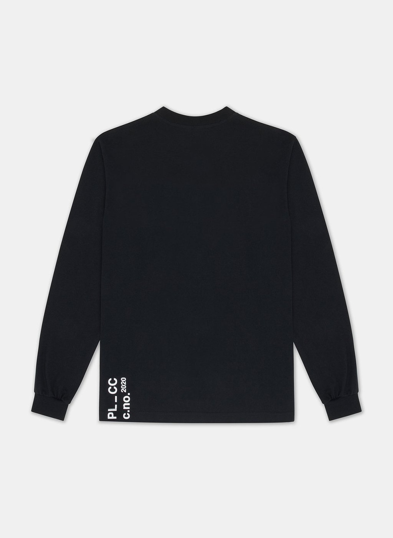 T-SHIRT Z DŁUGIM RĘKAWEM CZARNY C20WF-TL-001-C