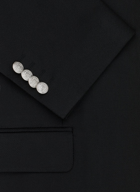 Czarna casualowa marynarka męska