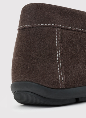 Brązowe męskie mokasyny