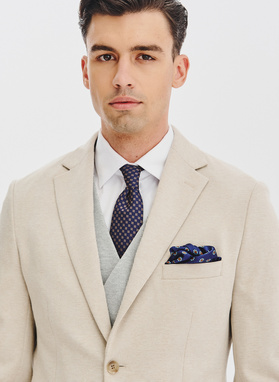 Dzianinowa marynarka w kratkę