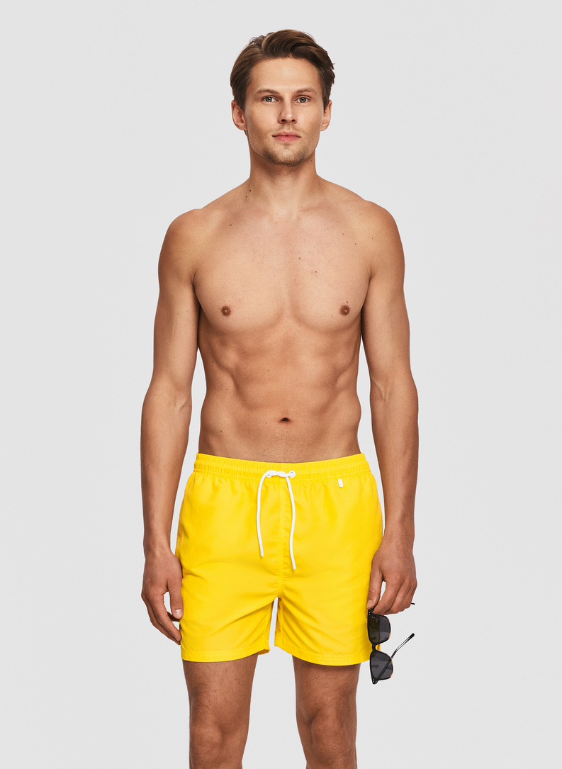 Żółte szorty kąpielowe męskie