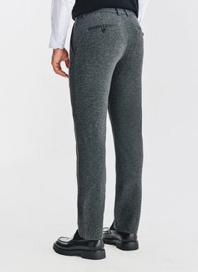 Szare casualowe spodnie męskie