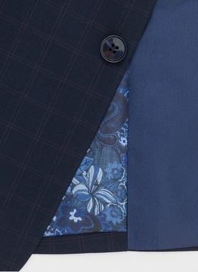 Granatowa marynarka garniturowa P22SF-3G-013-G-S