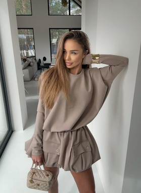 Komplet damski MONO PURE mokka