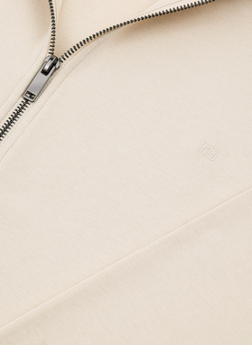 Beżowy dres męski z kapturem