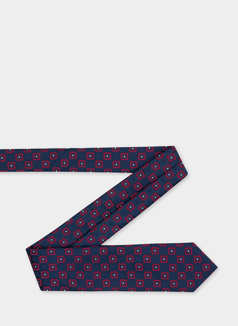 Krawat męski granatowy P21WF-KX-278-G-0