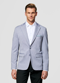 Dzianinowa marynarka w kolorze niebieskim