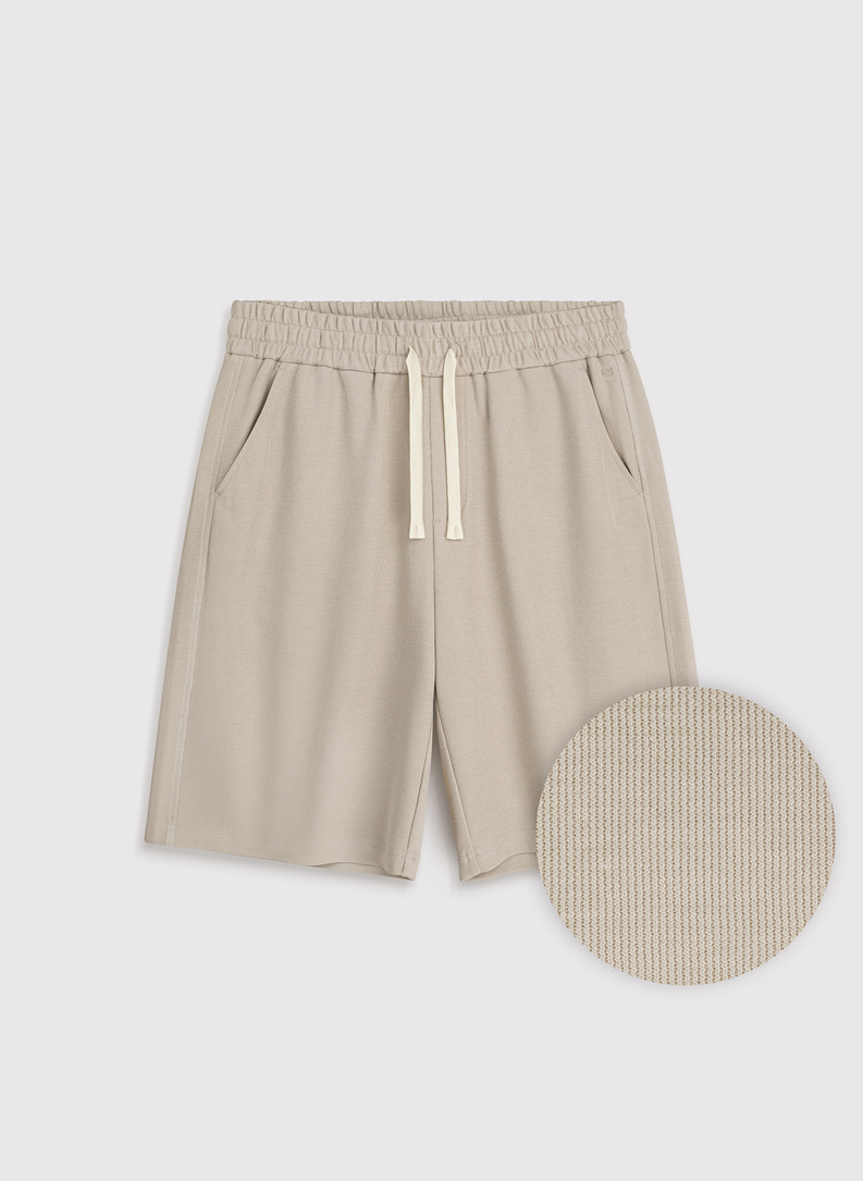 Beżowe szorty dresowe