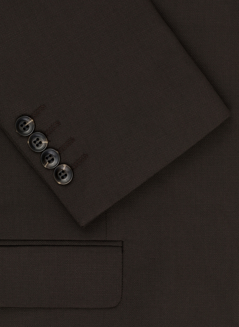 Brązowy garnitur męski