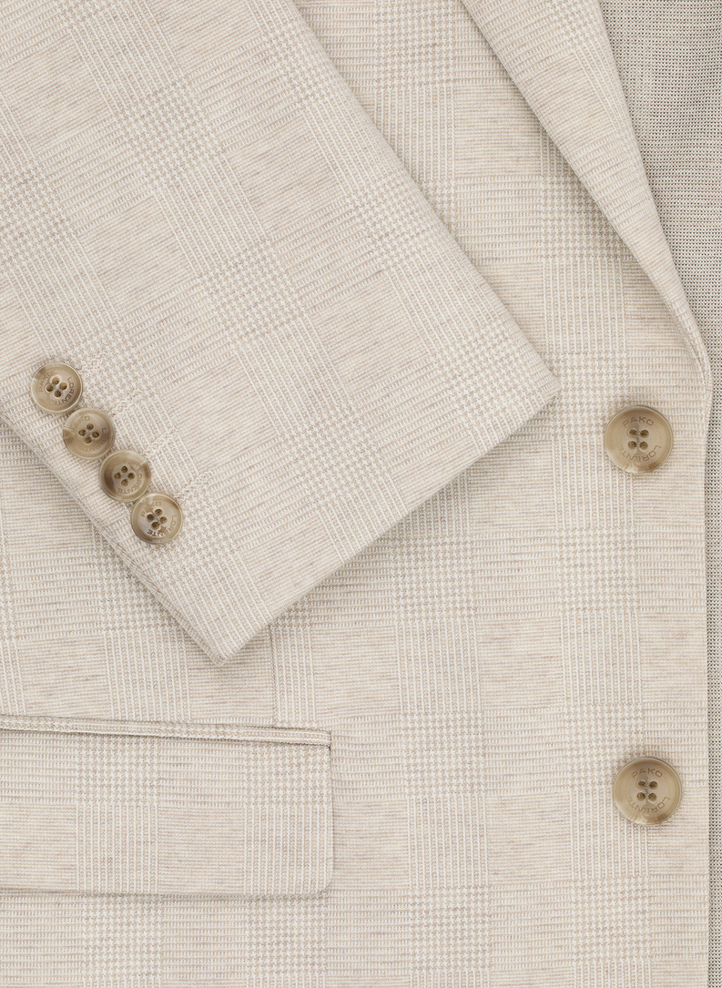 Dzianinowa marynarka w kratkę