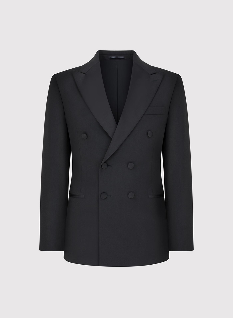 Ślubna dwurzędowa marynarka smokingowa