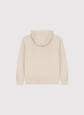 Beżowy dres męski z kapturem