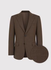Brązowa marynarka garniturowa