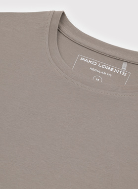 Brązowy t-shirt męski