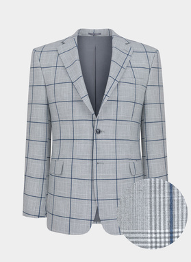 Szara marynarka garniturowa P22SF-3G-010-S-S