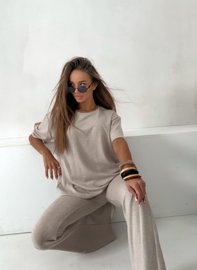 Komplet damski SARA ENO beżowy