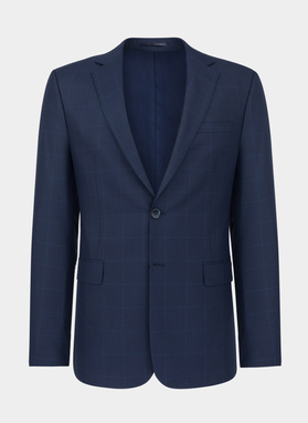 Granatowa marynarka garniturowa P22SF-3G-015-G-S