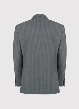 Dwuczęściowy garnitur męski w prążek