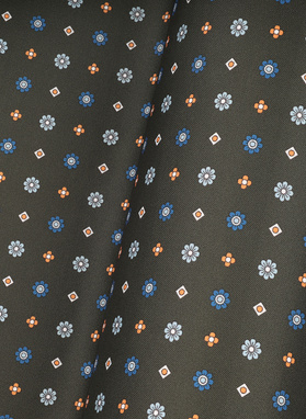 Ciemnozielona poszetka męska paisley