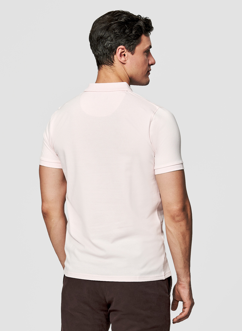 Polo męskie w kolorze różowym