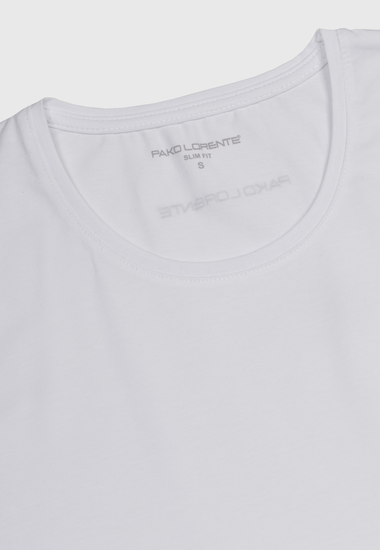 Biały t-shirt męski