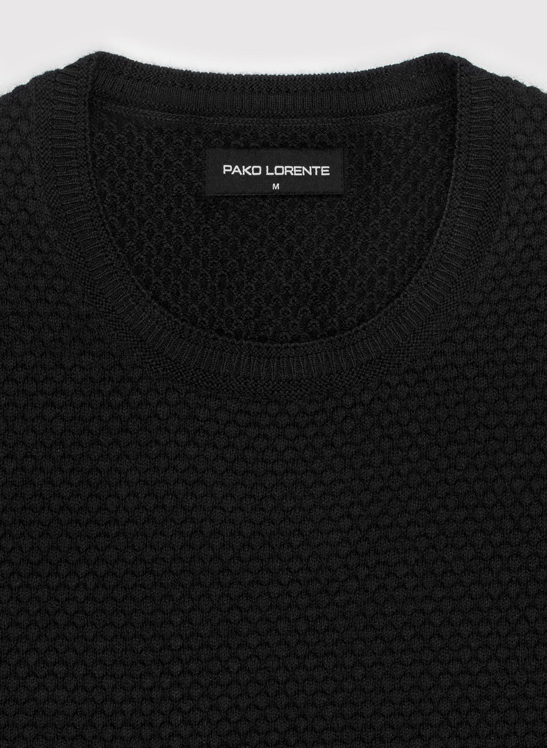 Sweter męski w kolorze czarnym