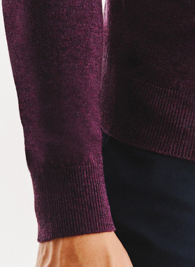 Fioletowy sweter męski