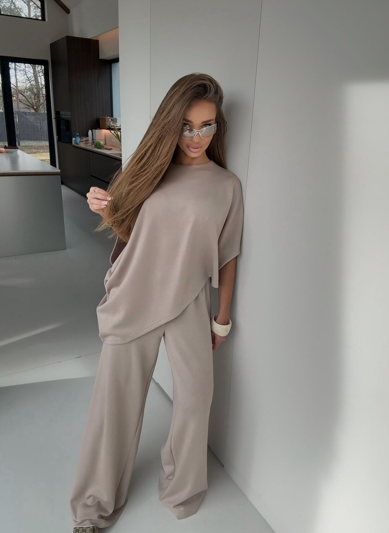 Komplet damski GEO beżowy