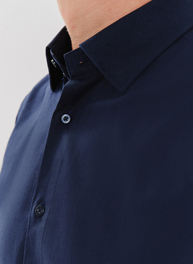 Granatowa koszula męska długi rękaw