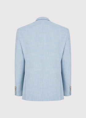 Casualowa marynarka męska w kolorze niebieskim