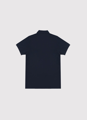 Granatowe polo męskie z bawełny