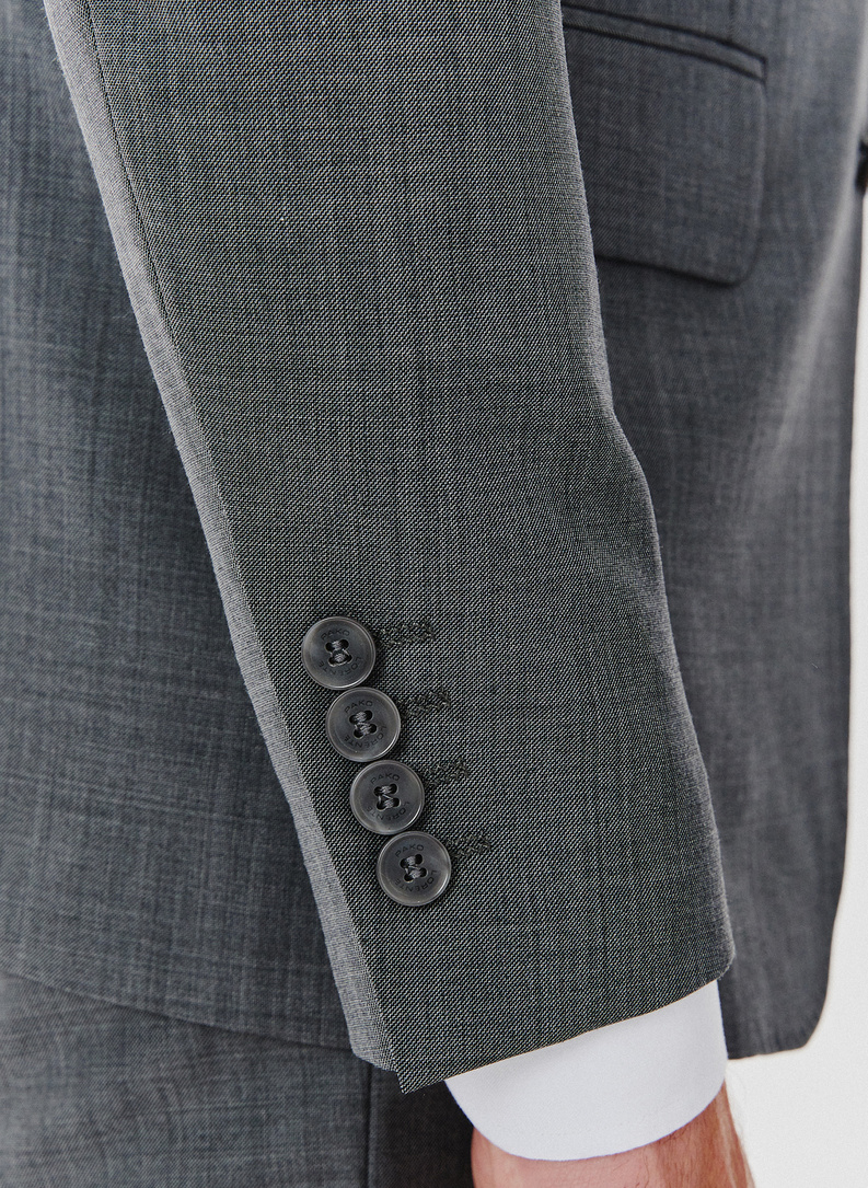 Marynarka garniturowa w kolorze szarym