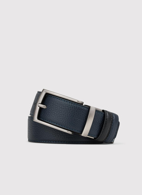 Dwustronny skórzany pasek męski