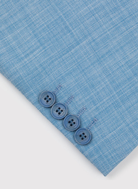 Niebieska męska marynarka garniturowa