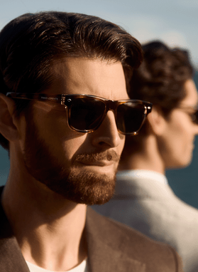 Brązowe okulary przeciwsłoneczne