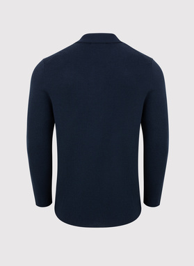 Dzianinowa wełniana marynarka męska