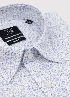 Koszula męska w drobny wzór