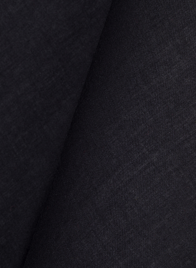 Gładka poszetka męska w kolorze czarnym