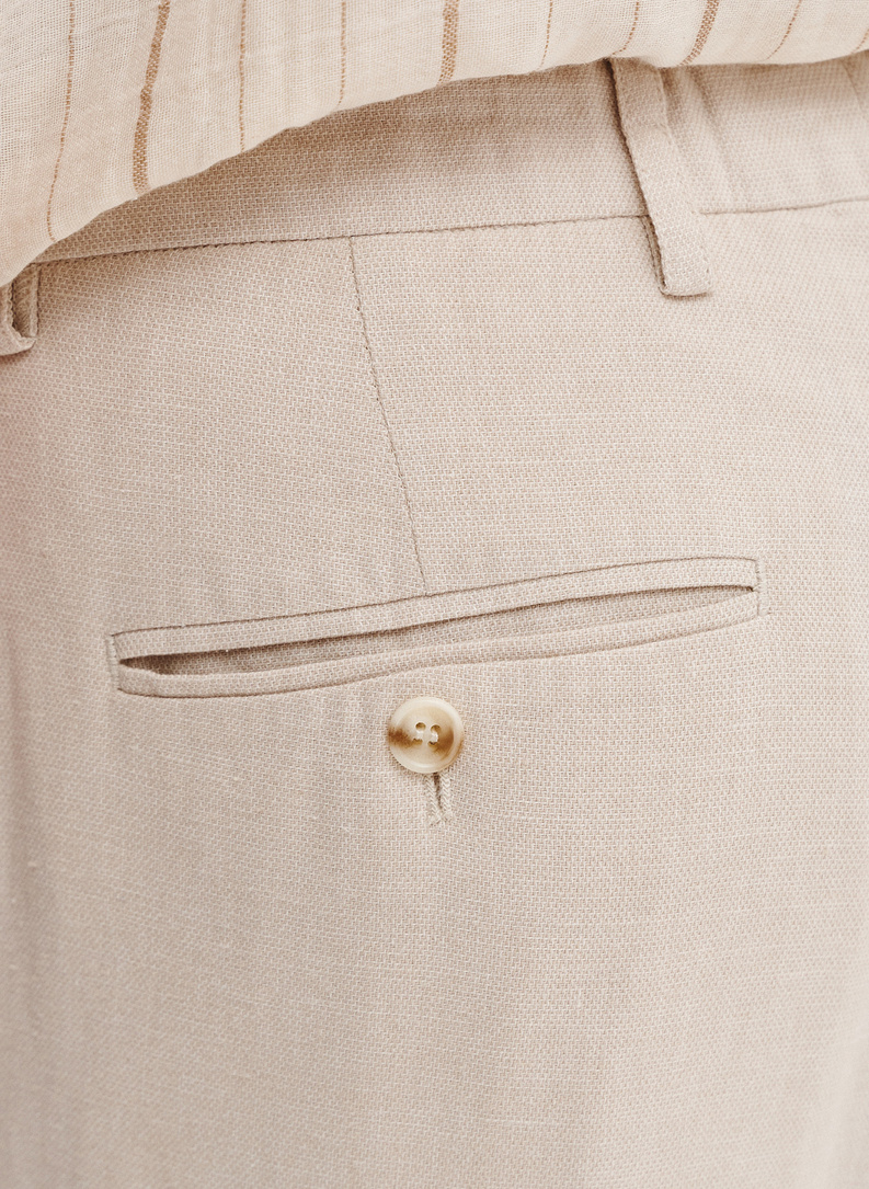 Lniane spodnie męskie