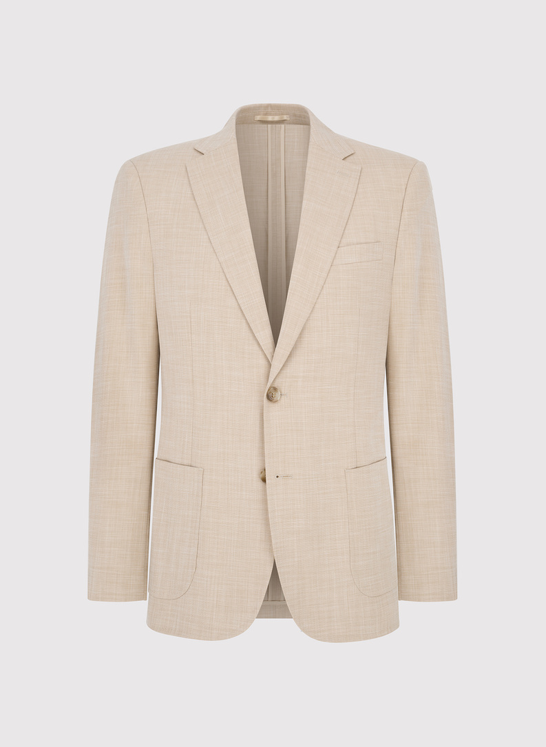 Casualowa marynarka męska w kolorze beżowym