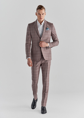 Różowa marynarka garniturowa P22SP-3G-019-W-S