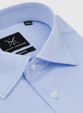 Bawełniana koszula męska w kolorze niebieskiem