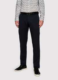 Męskie gładkie granatowe spodnie