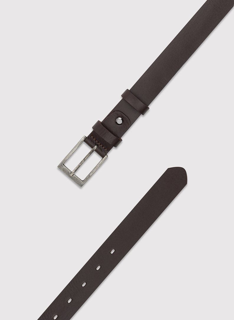 Pasek męski w kolorze brązowym