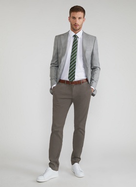 Krawat męski zielony P22SF-KX-021-Z-0