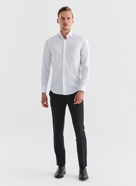 Elegancka biała koszula męska