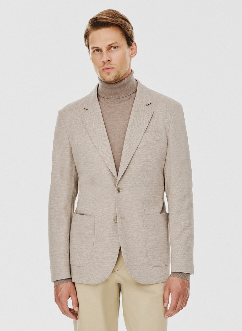 Beżowa marynarka męska